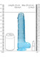 Realrock 9in Realistic Dildo W/ Balls Blue