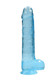 Realrock 9in Realistic Dildo W/ Balls Blue - view 2