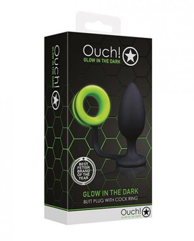 Ouch Butt Plug Erection ring Gitd