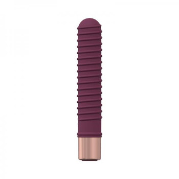 Loveline Poise 10 Speed Mini-vibe Silicone Rechargeable Waterproof Burgundy