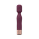Loveline Glamour 10 Speed Mini-wand Silicone Rechargeable Waterproof Burgundy - view 2