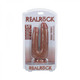 Realrock Double Trouble 5 In. / 6 In. Dildo Tan - view 2