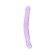 Realrock Crystal Clear Double Dong 13 In. Dual-ended Dildo Purple - view 2
