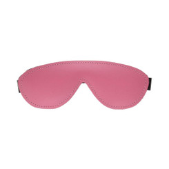 Kinklab Pink Bound Leather Blindfold
