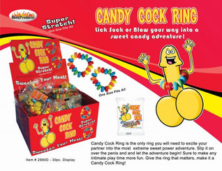 Candy Erection Ring 30 Pieces Display by Hott Products