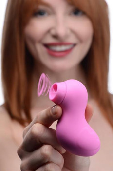 Sucky Ducky Silicone Clitoral Stimulator - Pink by Shegasm
