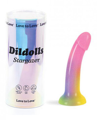 Love To Love Silicone Dildolls Stargazer - Gradient Rainbow W/glitter by Lovely planet