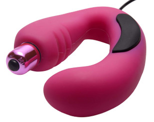 Nocturna Rose Vibrating Silicone Electro G-Seeker by Zeus Electrosex