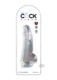 King Penis Clear With Balls 7.5in Clear