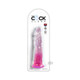 King Penis Clear 8in Pink - view 2