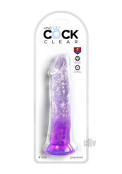 King Penis Clear 8in Purple