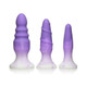 Simply Sweet Silicone Butt Plug Set Purple - view 2