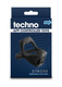 Techno Strobe App-controlled Vibrating Erection Ring Black