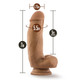 Dr. Skin Dr. Samuel Dildo With Suction Cup Silicone 7 In. Mocha - view 3