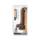 Dr. Skin Plus Posable Dildo With Balls 9 In. Chocolate - view 2
