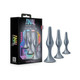 Anal Adventures Matrix Genesis Plug Kit Stellar Silver - view 2