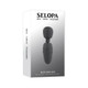 Selopa Buzz One Out Rechargeable Silicone Mini Wand Vibrator Black - view 2