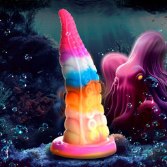 Luminoctopus Glow-In-The-Dark Tentacle Silicone Dildo by Creature Dildos