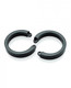 Chastity Cage U-ring 2 Pack - Black