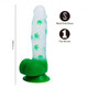 Leif 7 In 420 Pot Leaf Print Silicone Dong - view 2