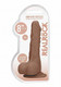 Real Rock Realistic Dildo With Balls - 8" - 20 Cm - Mocha - view 4