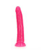 Realrock Glow In The Dark Slim 9 In. Dildo Neon Pink - view 2