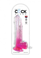 Kc 9 Penis Clear W/balls Pink
