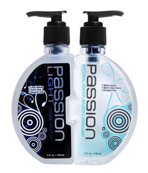 Passion Natural Water Based and Silicone Blend Combo - 10 oz. by Passion Lubricants
