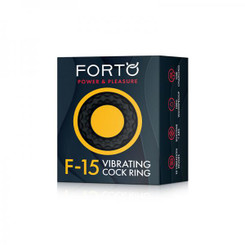 Forto F-15: Silicone Vibrating Erection Ring Black
