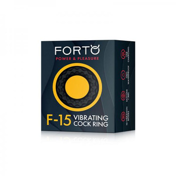 Forto F-15: Silicone Vibrating Erection Ring Black