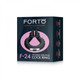 Forto F-24: Silicone Textured Vibrating Erection Ring Black