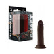 Shaft Model J Liquid Silicone 5.5 In. Dildo Mahogany - view 2