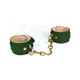 Spartacus Green Pu Wrist Cuffs With Plush Lining - view 2