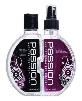 Passion Vibrator Cleaner and Lube Combo - 10 oz. by Passion Lubricants