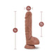 Au Naturel Big Billy Dildo 9 In. Mocha - view 5