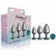 Cheeky Charms Metal Plug Kit Gunmetal Round Teal - view 2
