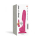 Strap-on-me Sliding Skin Realistic Dual-density Dildo Fuchsia S - view 2