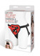 Lux Fetish Red Heart Strap On 5 In. Dildo Set