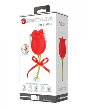Pretty Love Licking Rose Lover Dual Ended - Rose