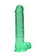 Realrock Realistic Dildo W/ Balls 10in Turquoise - view 2