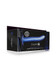Ouch! Textured Curved Hollow Strap-on 8 In. Metallic Blue - view 4