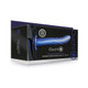 Ouch! Textured Curved Hollow Strap-on 8 In. Metallic Blue - view 5