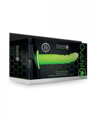 Ouch! Textured Curved Hollow Strap-on 8 In. G.i.t.d.