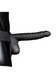 Ouch! Ribbed Hollow Strap-on With Balls 8 In. Black - view 3