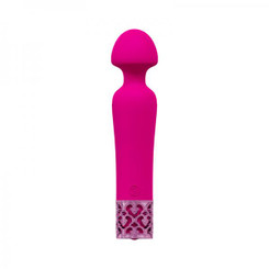 Royal Gems Scepter Silicone Rechargeable Vibrator Pink