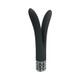 Royal Gems Dueling Queens Silicone Rechargeable Vibrator Black - view 2
