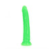 Realrock Glow In The Dark Slim 10 In. Dildo Neon Green - view 2