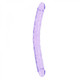 Realrock Crystal Clear Double Dong 18 In. Dual-ended Dildo Purple