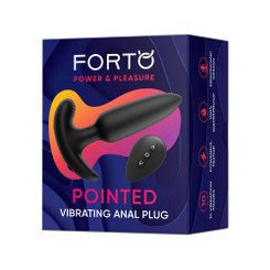 Pointed Vibrating Plug Black