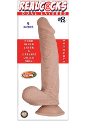 RealShaft Dildo Dual Layered 08 Flesh